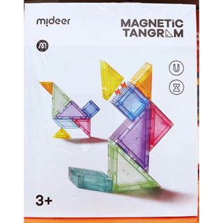 🔶現貨在臺🔶 TOI 新品 mideer 兒童磁力拼圖 七巧板 磁性七巧板 積木 益智啟蒙玩具 磁力片 益智玩具