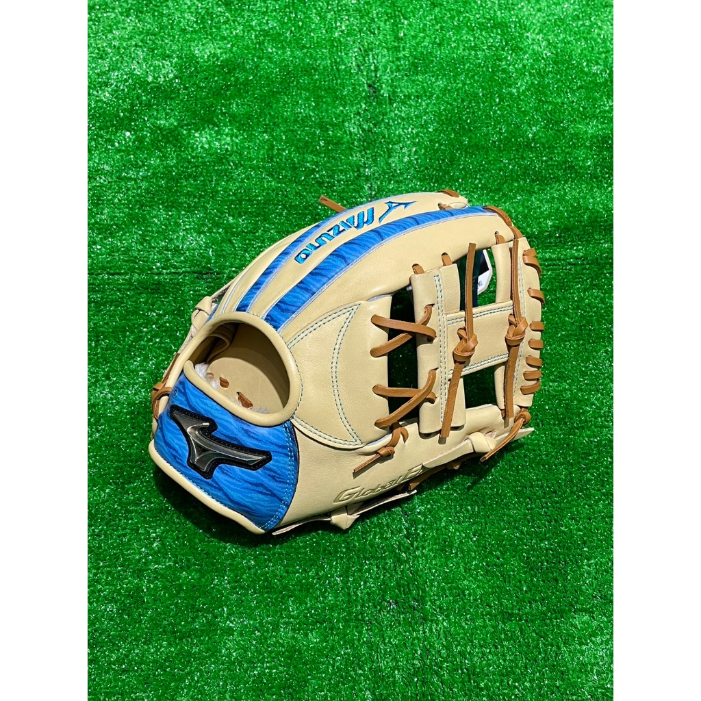 棒球世界MIZUNO美津濃Global Elite限量版棒球手套工字(1ajgr30703)特價GE奶油藍配色
