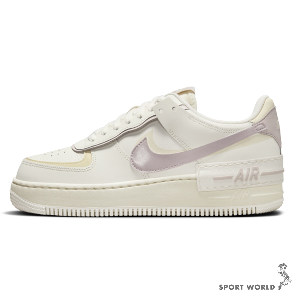 Nike 休閒鞋 女鞋 AF1 SHADOW 椰奶紫【運動世界】DZ1847-104