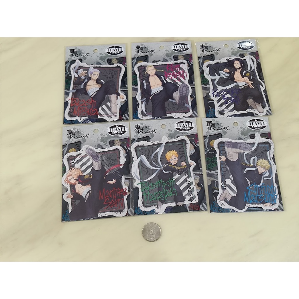 [睡睡蛙小池] 東京復仇者 旅行貼紙 貼紙 佐野萬次郎 場地圭介 龍宮寺堅 三谷隆 松野千冬 花垣武道 行李貼紙