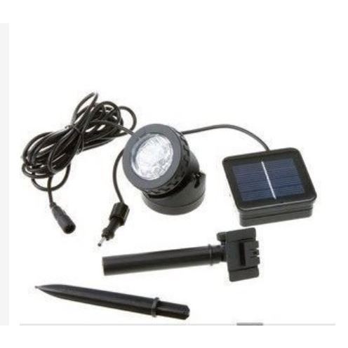 🇹🇼綠能陽光屋🇹🇼光控太陽能燈 潛水投射燈 水底燈 6LED 水陸兩用 白光/暖光 A0145-1