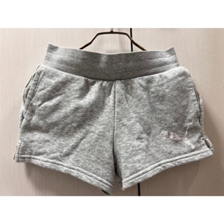 (九新)PUMA 女童灰色短褲 size：140~150cm