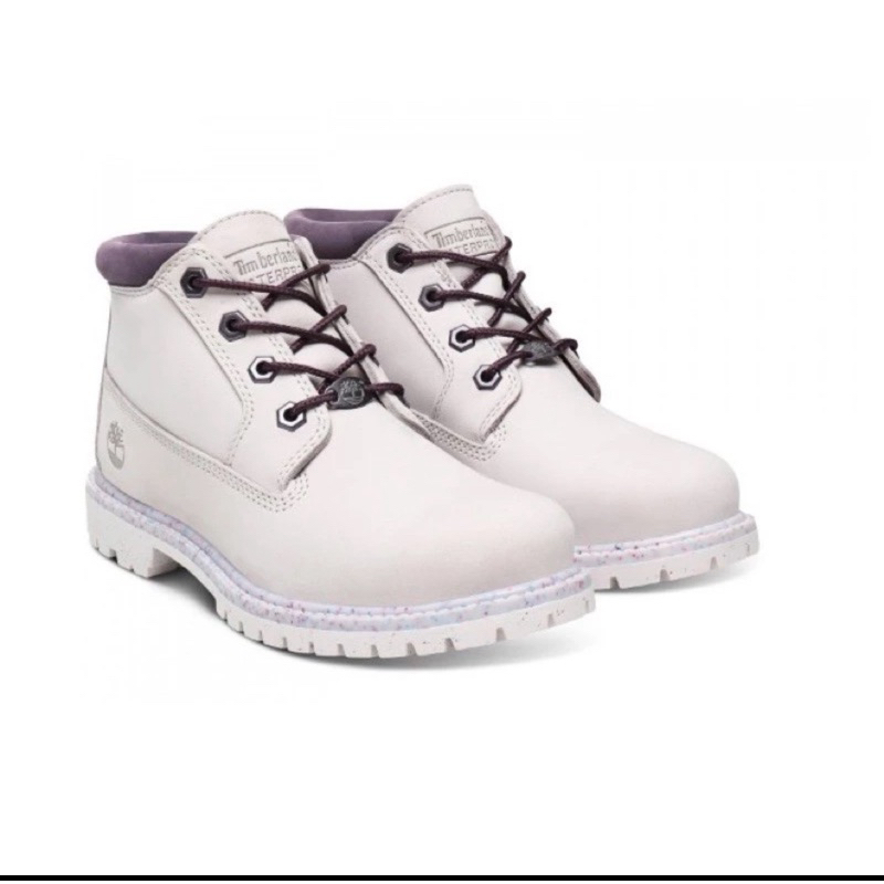 《靴子》踢不爛 Timberland斷貨女款-短版紫色短靴（24.5）