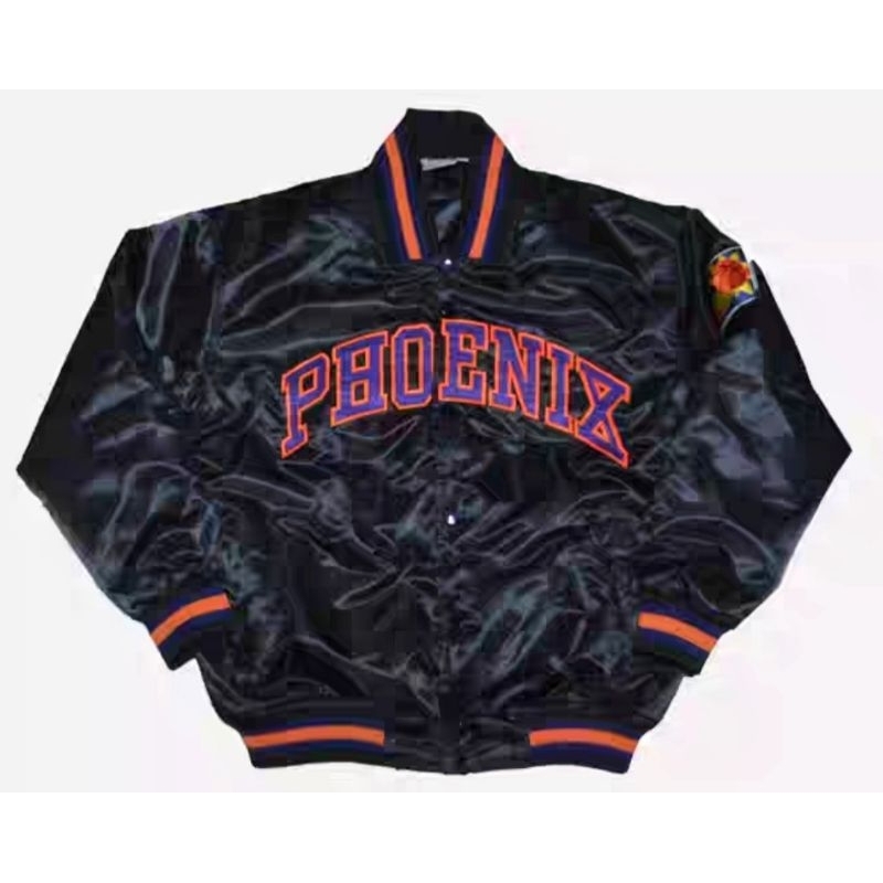 NBA SUNS 太陽隊 PHOENIX 棒球外套 夾克 嘻哈 饒舌 美版尺寸M~XXL