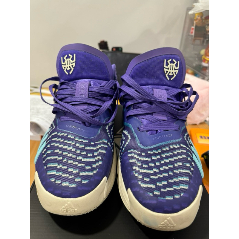 二手籃球鞋ADIDAS.D.O.N.ISSUE4紫白