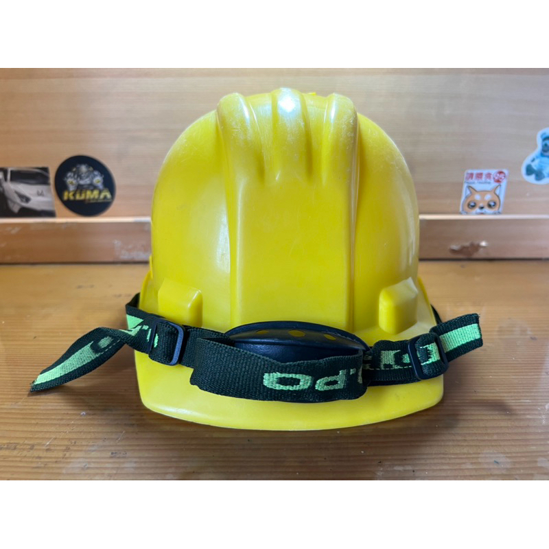 二手歐堡牌產業用防護頭盔 黃色工程帽 膠盔 安全頭盔 工地帽