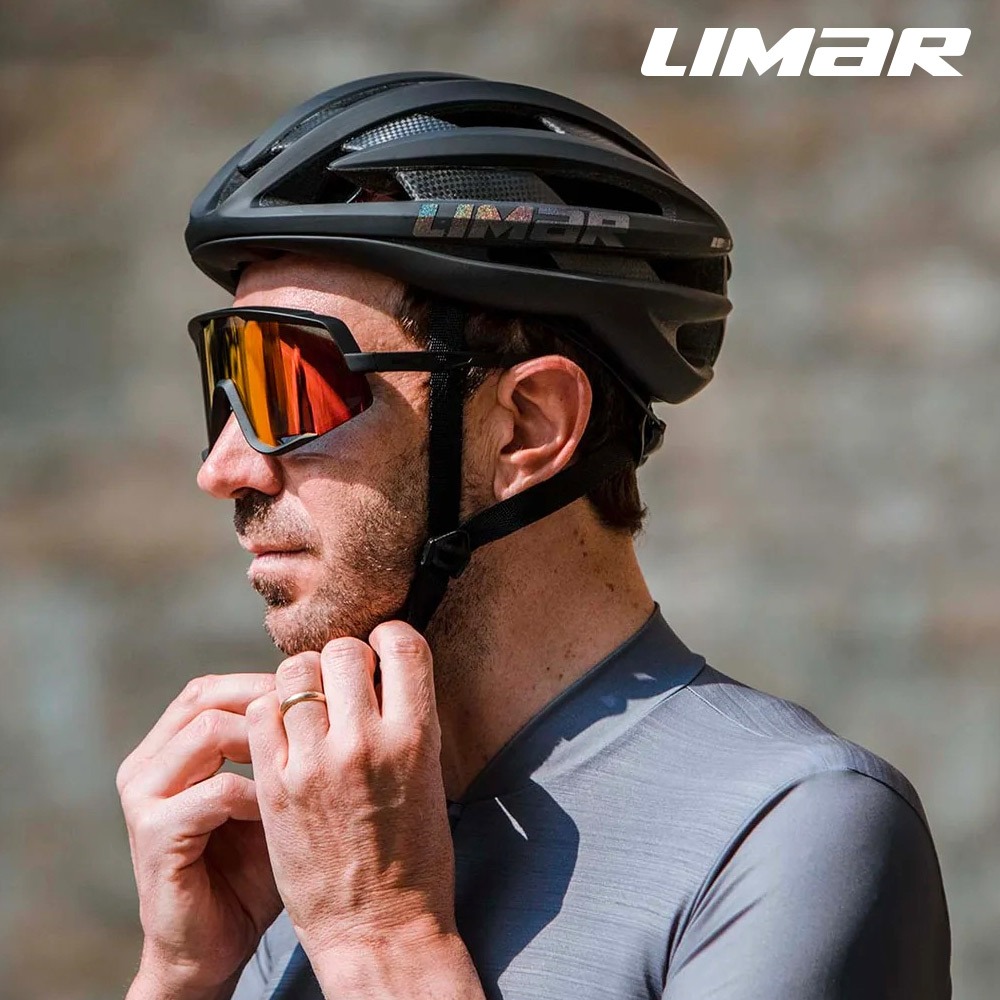 LIMAR 自行車用防護頭盔 AIR PRO / 消光黑-虹彩標 (M-L) / 自行車帽 公路車帽 單車帽 碳纖維