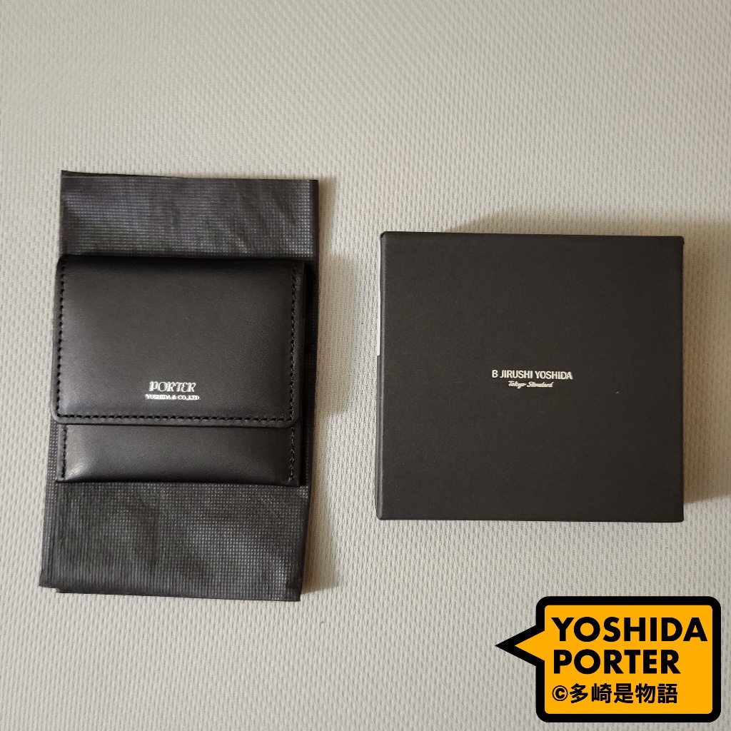 未使用新品 l 日本製 吉田PORTER X BEAMS B印 真皮零錢包