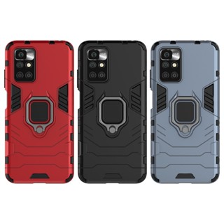 軍規防摔手機殼 Redmi 10 2022 鋼鐵指環支架手機殼 紅米10 2022 防摔殼22011119UY手機殼