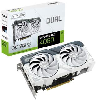 (聊聊享優惠) 華碩ASUS DUAL-RTX4060-O8G-WHITE 顯示卡(台灣本島免運費)