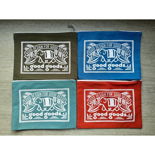 【現貨】泰國good goods文青 手作帆布包 萬用包 收納袋(大/中/小)厚帆布/YKK拉鍊