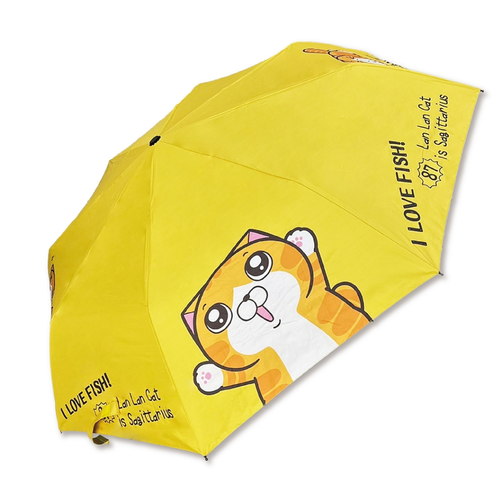 【白爛貓】自動摺疊傘－我愛魚魚款