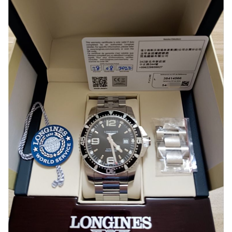 售 極新 LONGINES 浪琴 深海征服者 機械錶  44mm  2022年8月28日寶島購入 5年保固 台北面交!!