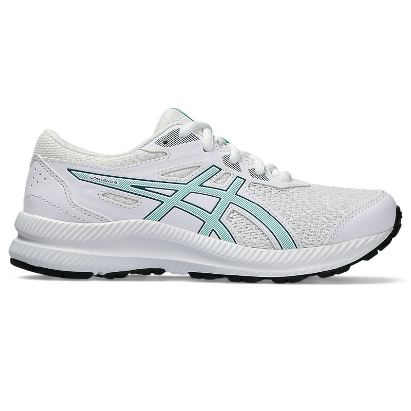 ASICS GEL-CONTEND 8 GS 女 白 學生鞋 舒適 透氣 輕量 運動 慢跑鞋 1014A259-108