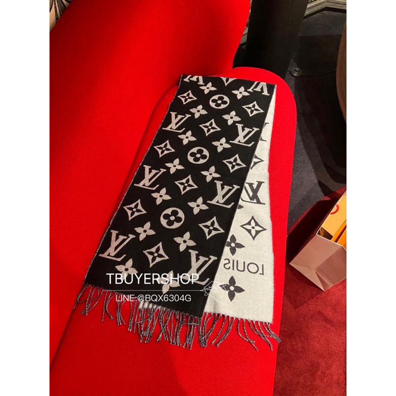 [Tbuyershop] 台灣現貨🍀 Lv Essential 黑白 老花圍巾