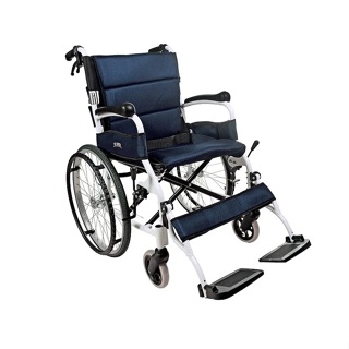 【海夫】頤辰醫療 機械式輪椅(未滅菌) 輪椅-B款 鋁合金 輕量化/中輪/抬腳輪椅 深紅深藍二色可選(YC-615)