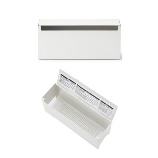 MUJI 無印良品｜鋼製掀蓋式電源插座收納盒 收納好物 簡潔