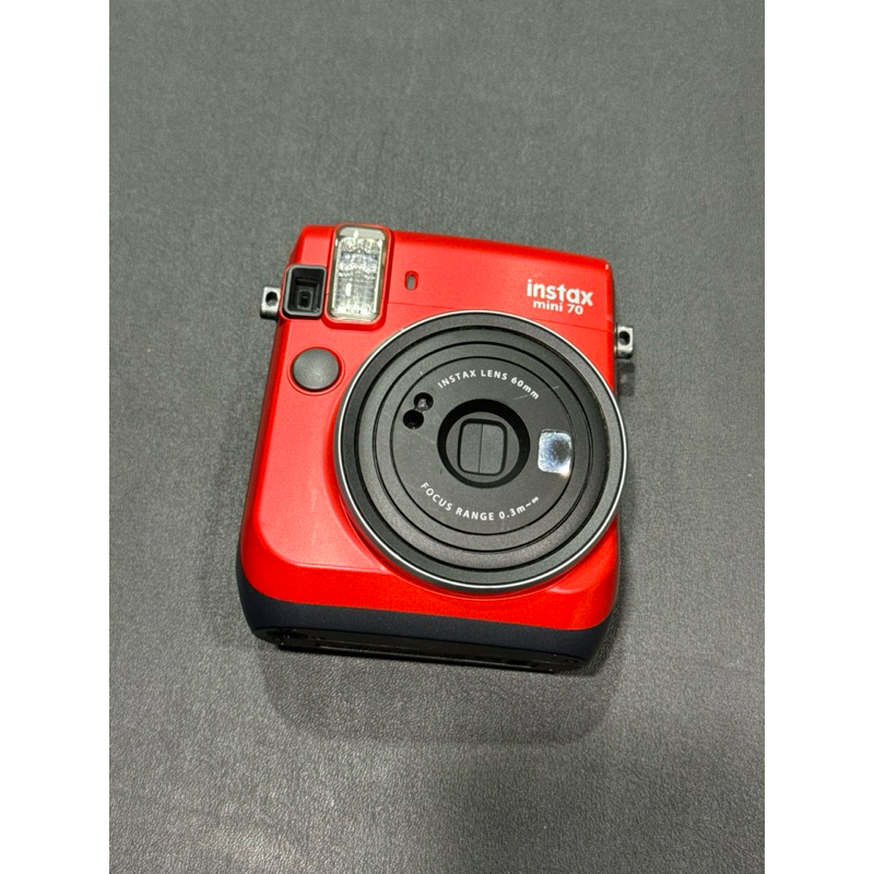 經典收藏 拍立得 富士 Instax mini 70 紅色款式 無盒 僅機器一台 底片相機