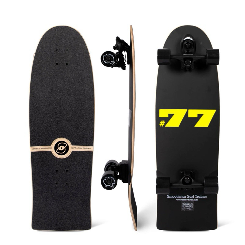 SmoothStar Limited Edition - 32.5″ Filipe Toledo 黃 #77 衝浪滑板
