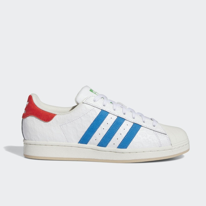 [現貨US14] Adidas Superstar 白 奶油白 品牌壓紋 復古 休閒鞋 大尺碼 ID7964