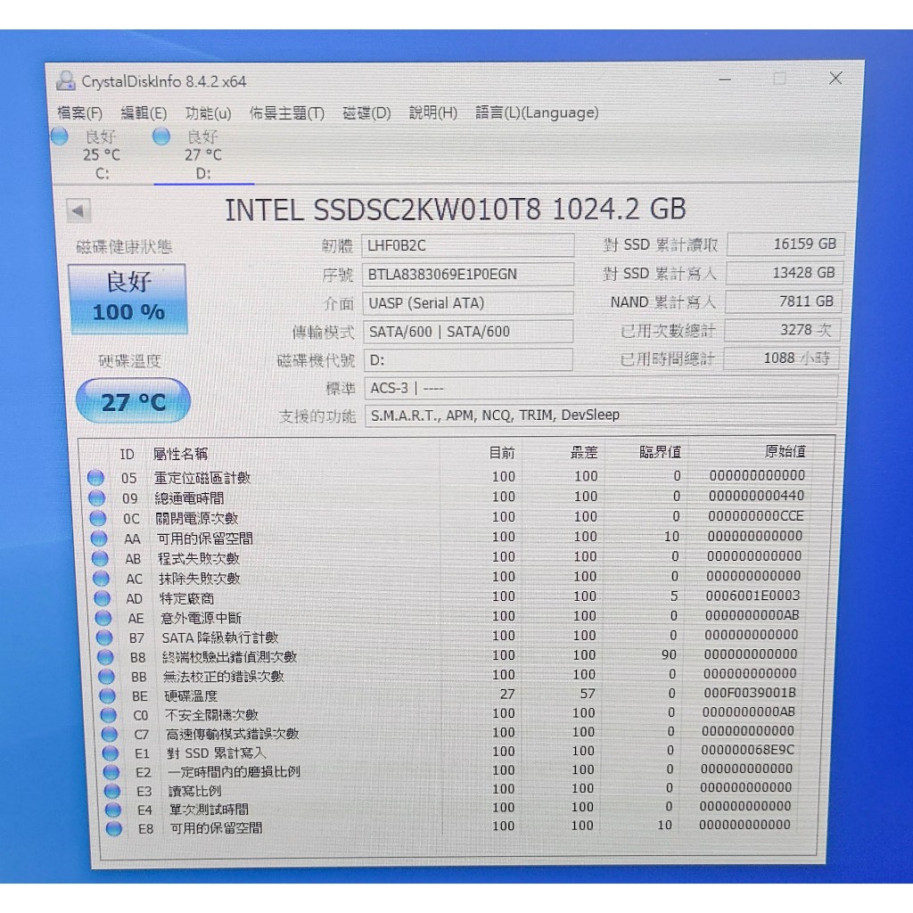 知飾家 二手良品 INTEL 545S 1T SSD 固態硬碟