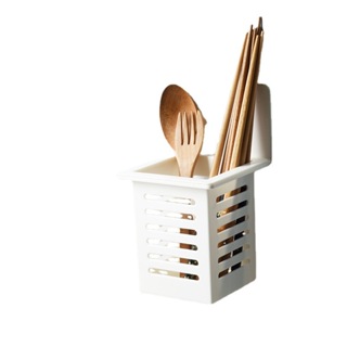 超實用免打孔瀝水筷子瀝水籃 可刷洗 日系簡約 廚房鏤空餐具收納盒抖音同款 餐具收納盒