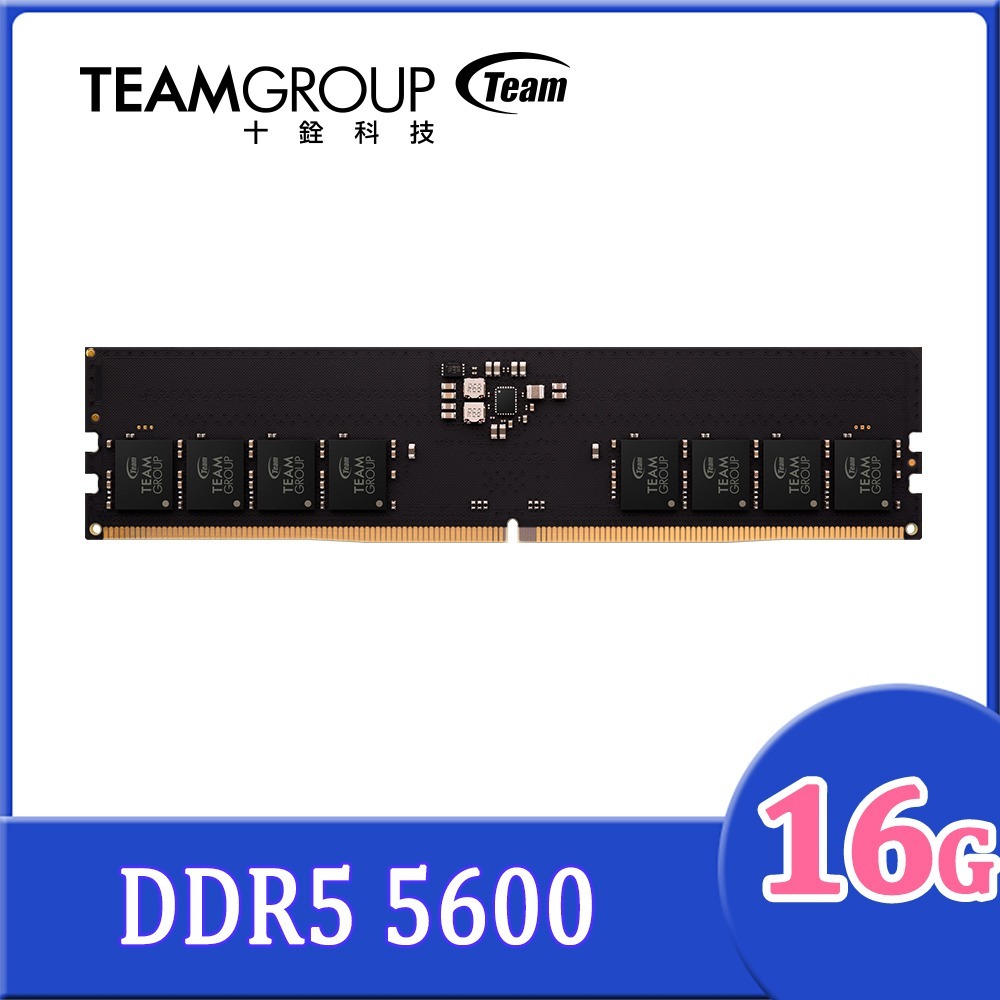 ~協明~ TEAM 十銓 ELITE DDR5 5600 16GB CL46 桌上型記憶體
