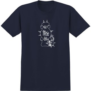 KROOKED 51023526B-NVY MACE TEE 短T (深藍色) 化學原宿