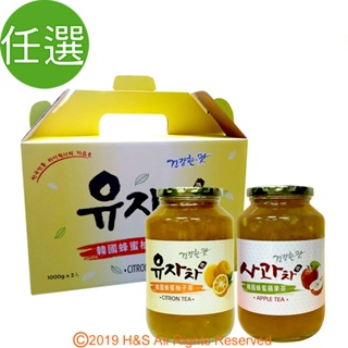 《柚和美》韓國蜂蜜柚子茶/紅棗茶/檸檬茶/百香柚子茶沖泡果醬(1kg)任選4入
