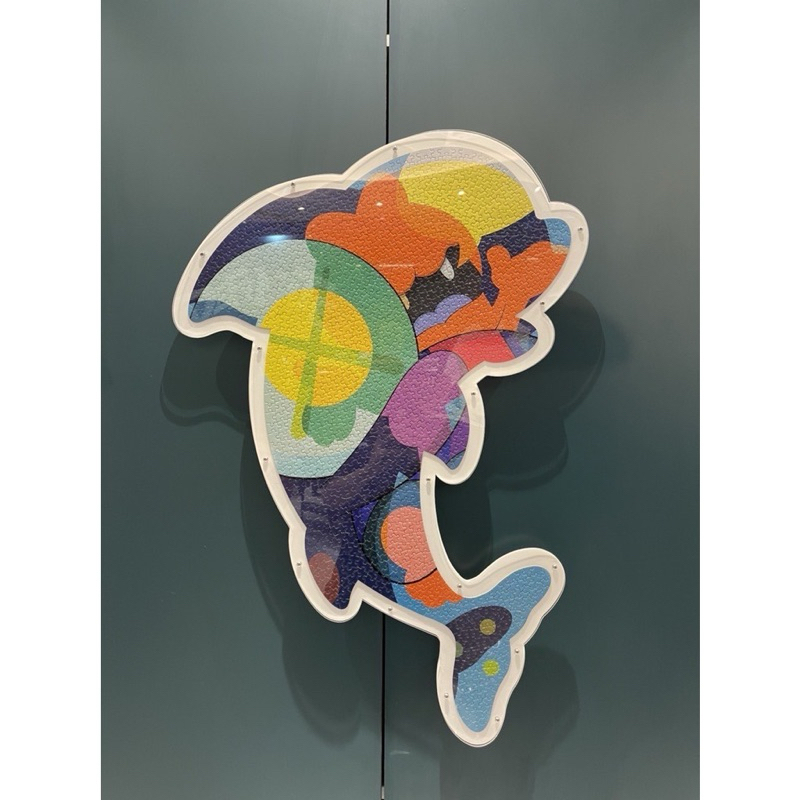 Kaws x 食人魚 海豚 Puzzle 聯名拼圖（含拼含框）