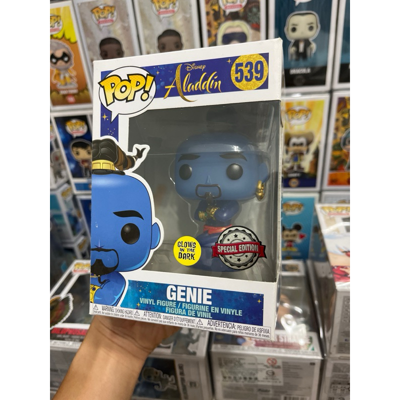 正品【全新】FUNKO POP 迪士尼 阿拉丁 Aladdin 539 神燈精靈 Genie 夜光 【平台最低價】