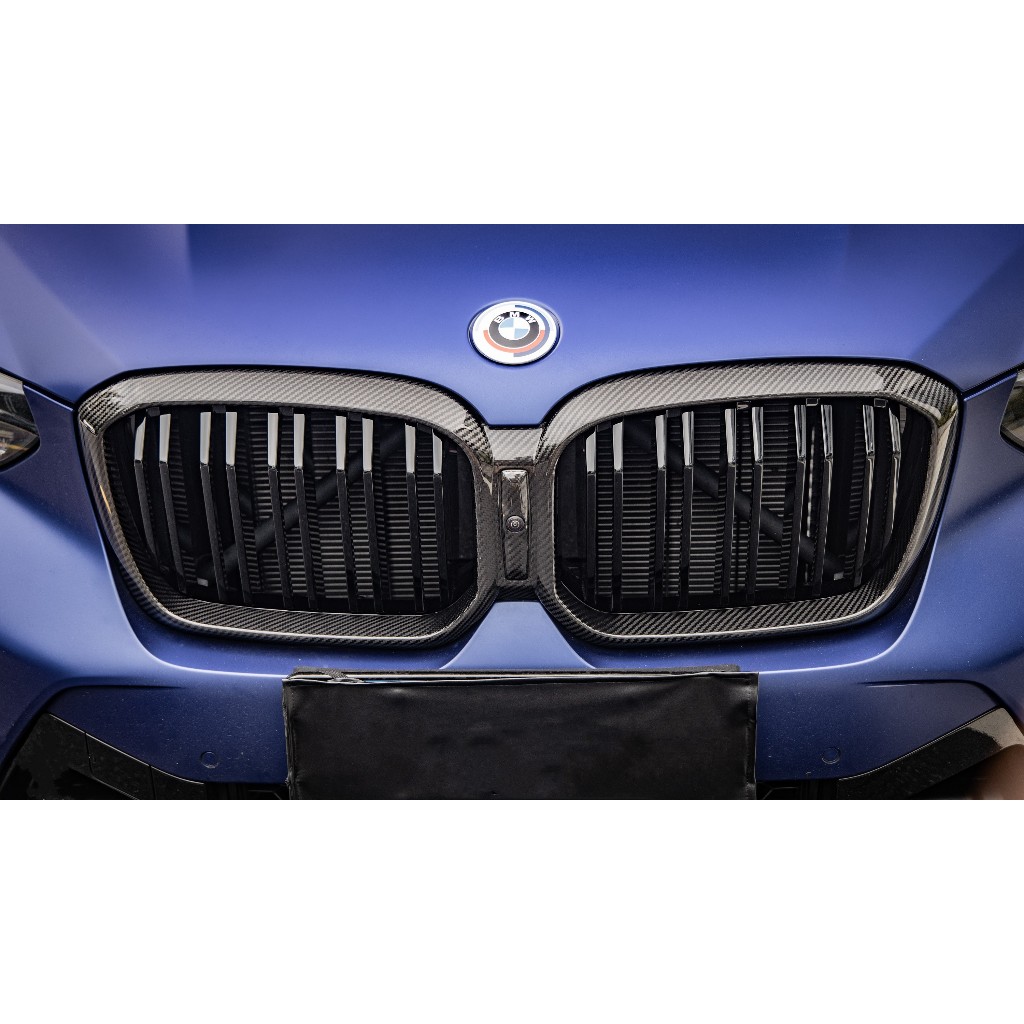 【現貨｜乾碳｜保固2年】BMW G01 X3｜G02 X4 Lci 升級 雙槓款 乾式碳纖維 鼻頭 水箱罩 卡夢 熱壓