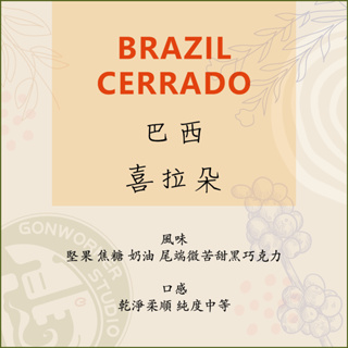 < 槓咖啡 > 巴西 喜拉多 咖啡豆 濾掛咖啡 _ Brazil Cerrado < GONWORKER >