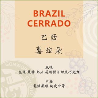 < 槓咖啡 > 巴西 喜拉多 咖啡豆 濾掛咖啡 _ Brazil Cerrado < GONWORKER >