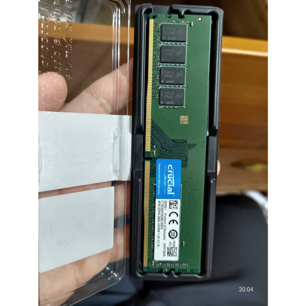 美光 Crucial DDR4 2666 4G桌上型記憶體（單面） 便宜出售 功能正常 台中可面