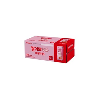 Binggrae 草莓牛奶 保久調味乳 200毫升 X 24入#好市多代購#298720