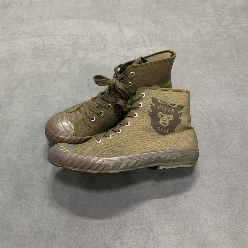 【工工買取】現貨 HUMAN MADE VTG Hunting Shoes 猿人 早期款式 帆布獵鴨靴 軍綠