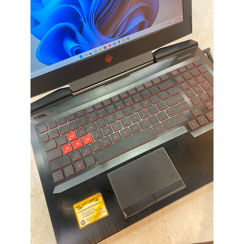 HP OMEN TPN-Q194 i7-7700/8G/128G+1TB/GTX1050ti/15.6”全新電池自取不議