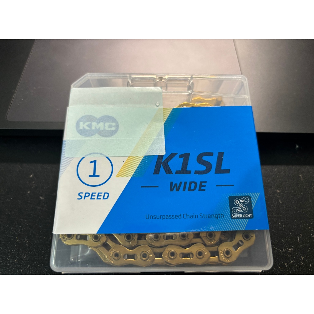 新款 KMC K1SL Wide 半目 鏈條 極限運動 BMX 單速車 場地車 金色
