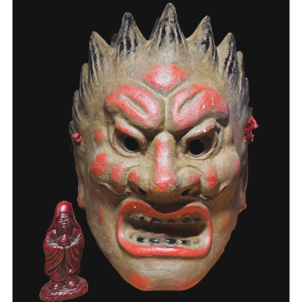 『般若堂』現貨 日本 傳統 伐折羅大將 面具 （附贈福神像一座）
