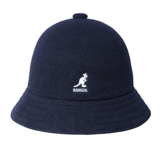 KANGOL WOOL 羊毛 深藍色鐘型帽 漁夫帽 正版 袋鼠帽