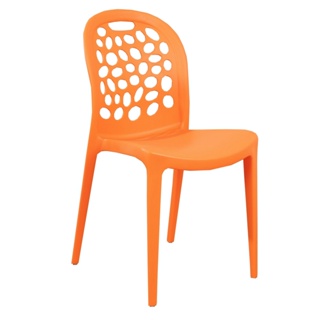 《DFhouse》大衛-曲線休閒椅-橘色