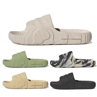 代購 Adidas Originals Adilette 22 米白黑白 防水拖鞋 男 女 運動拖鞋 GX6945