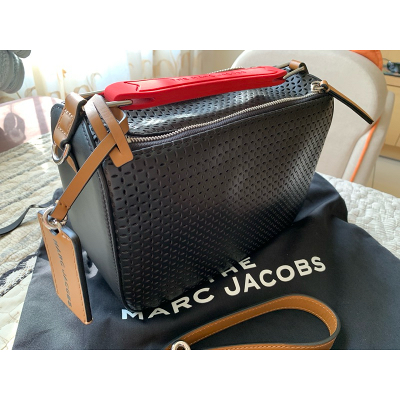 全新黑色marc jacobs枕頭包相機包斜背包可手提