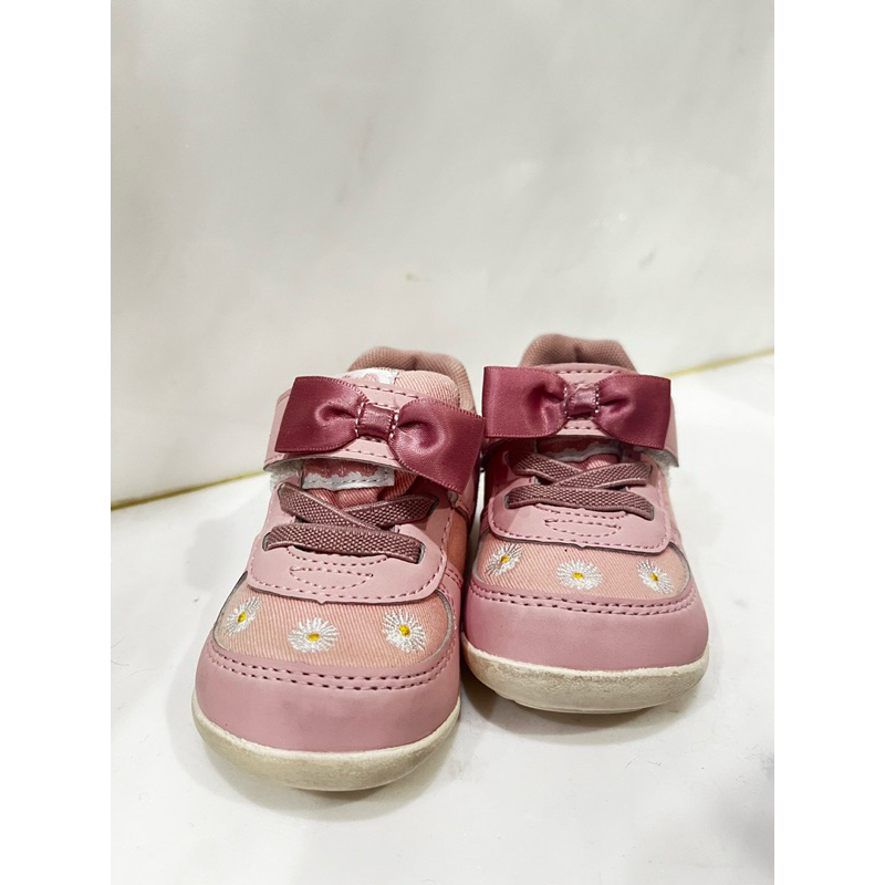 ［二手］ 12.5號moonstar 鞋 八成新 粉紅花花款式