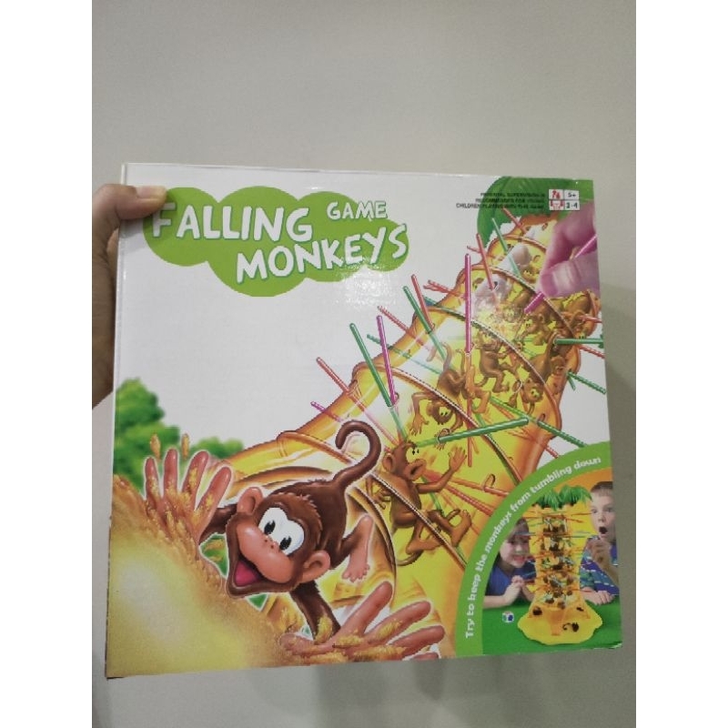 猴子桌遊親子桌玩具益智桌遊Falling monkeys game 二手