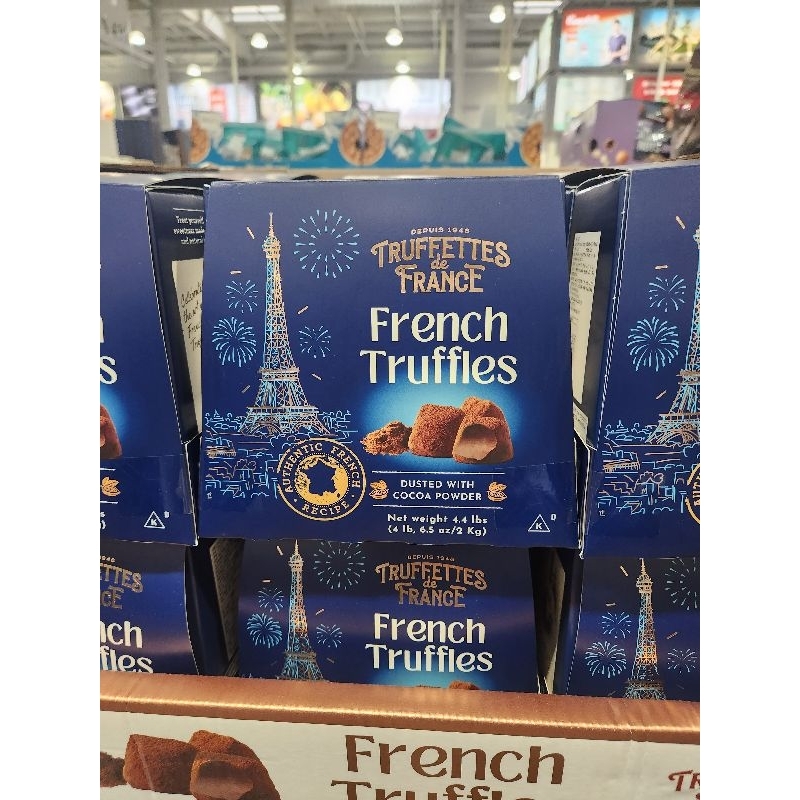 好市多 Costco 法國 Truffettes de France 松露造型巧克力風味球 1公斤 X 2入 盒裝 代購