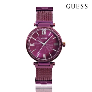 GUESS 手錶 | 經典水鑽造型女錶 - 紫 W0638L6