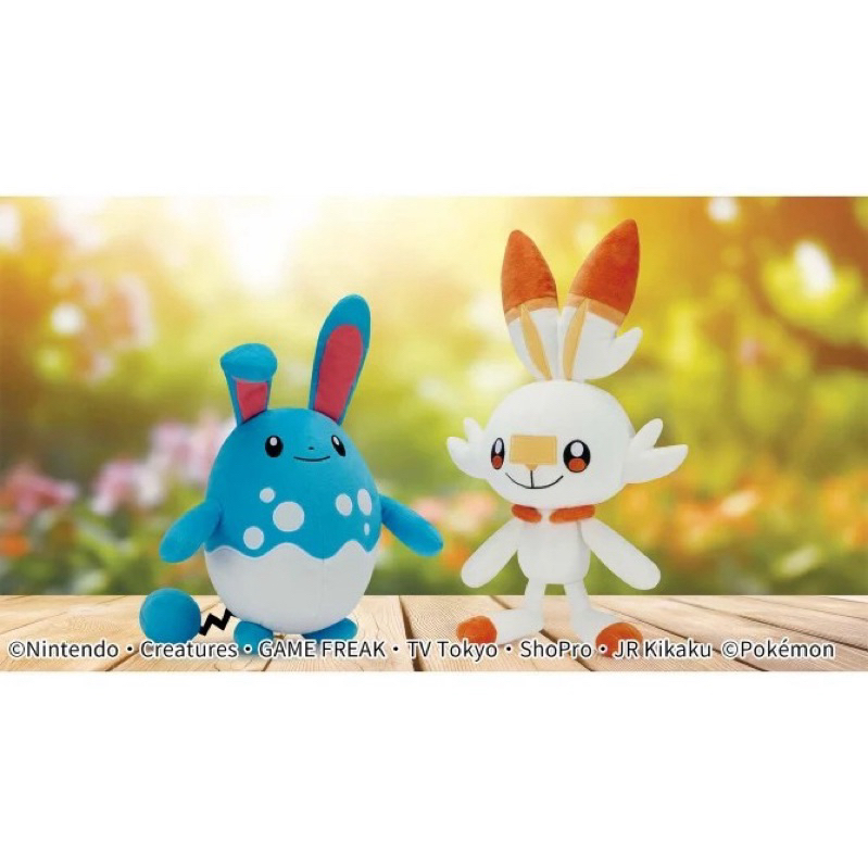 日本景品 /18cm 大娃娃 瑪力露麗 炎兔兒 寶可夢 布偶 萬代 萬普 BANPRESTO