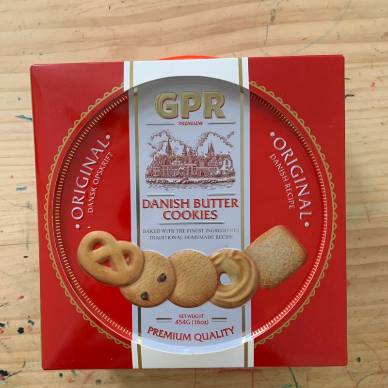 GPR丹麥奶酥餅-紅罐禮盒 454公克